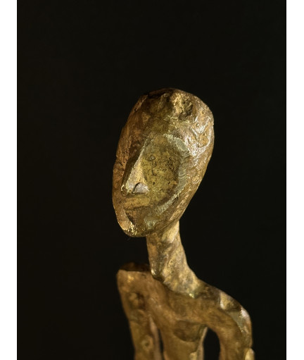 Marcheur - Création - Bronze d'inspiration Dogon