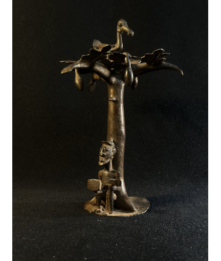 Baobab et agriculteur - Bronze Bambara