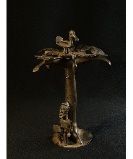 Baobab et agriculteur - Bronze Bambara