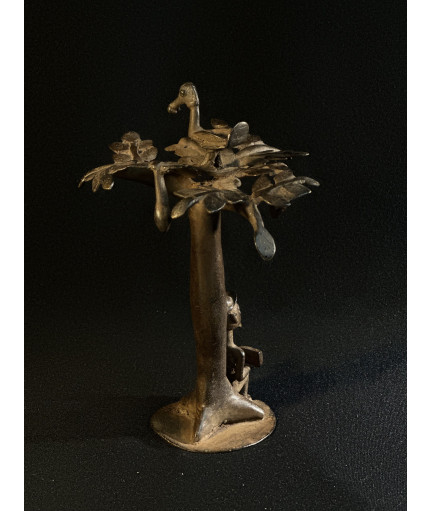 Baobab et agriculteur - Bronze Bambara