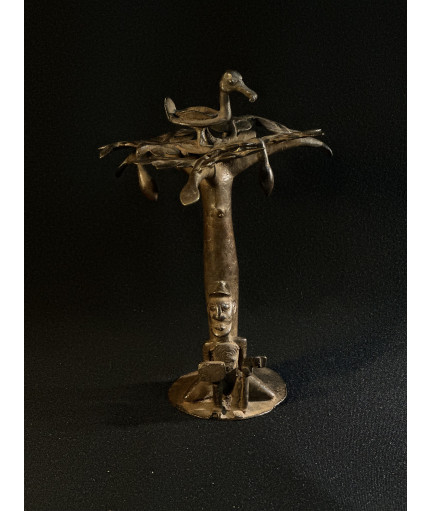 Baobab et agriculteur - Bronze Bambara