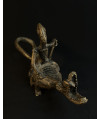 Pêcheur Somono et crocodile - Bronze Dogon