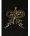 Pendentif deux crocodiles - Debira - Bronze Gan